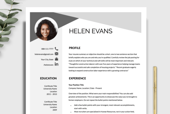 Download Resume Template with Photo - Resume template with photo Collection