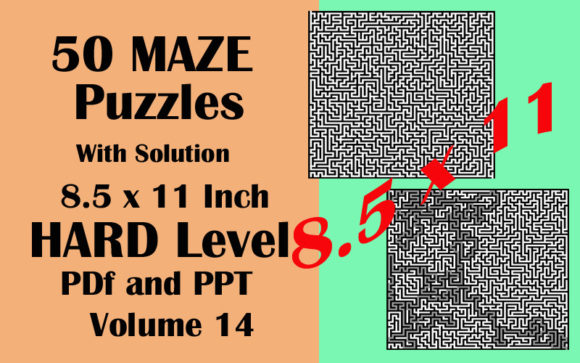 Download 50 Maze Puzzle HARD Level PDF PPTX V14 - Pptx Collection
