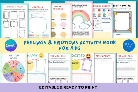 Download EDITABLE FEELINGS ACTIVITY BOOK for KIDS - Editable Collection