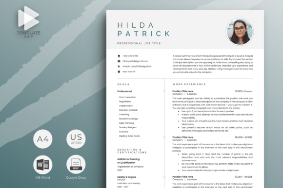 Download Resume Template with Photo - Premium Resources
